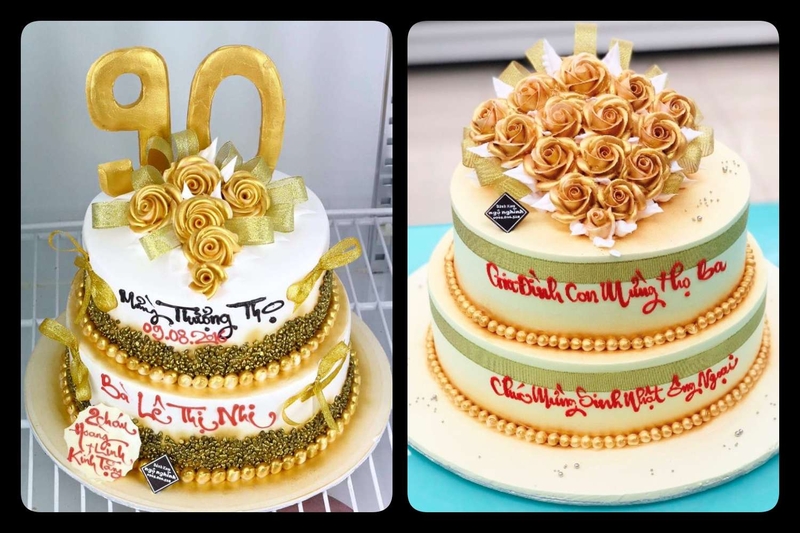 bánh kem màu vàng ảnh 18