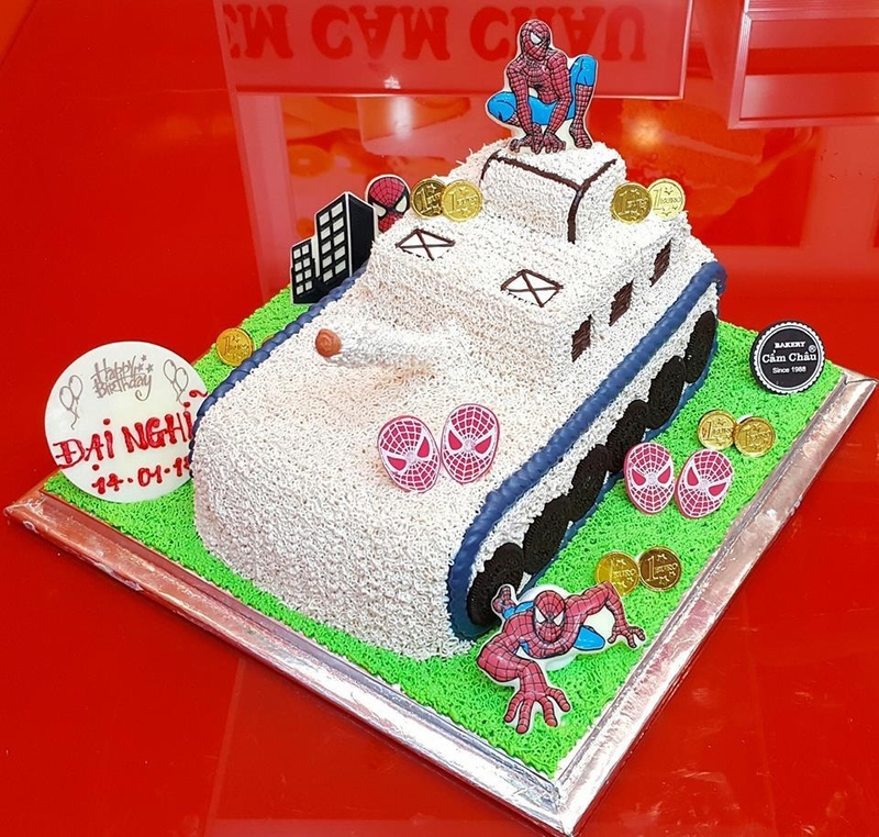 bánh kem xe tăng 17