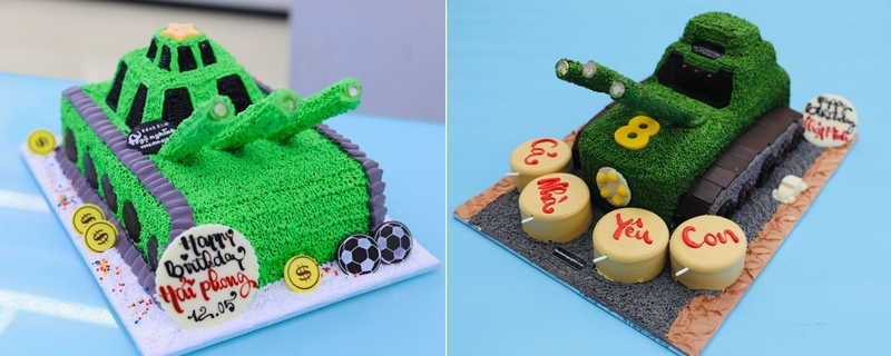 bánh kem xe tăng 1