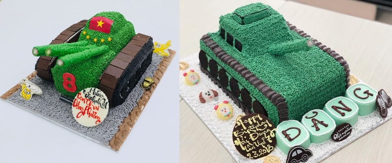 bánh kem xe tăng 2