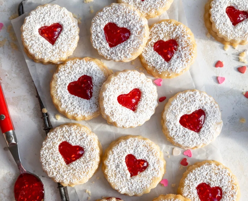 Bánh quy Linzer nhân dâu tây - 02