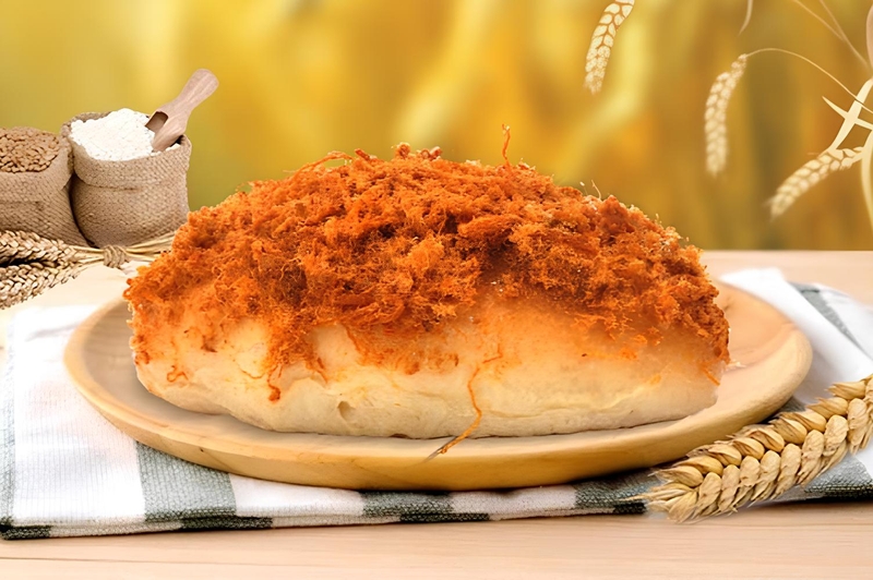 Bánh mì chà bông cay cho ngày se lạnh