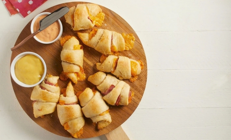 bánh mì cuộn thịt nguội bằng nồi chiên không dầu ảnh 4