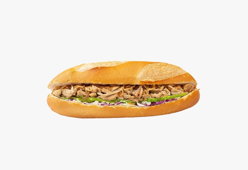 bánh mì gà xé 9