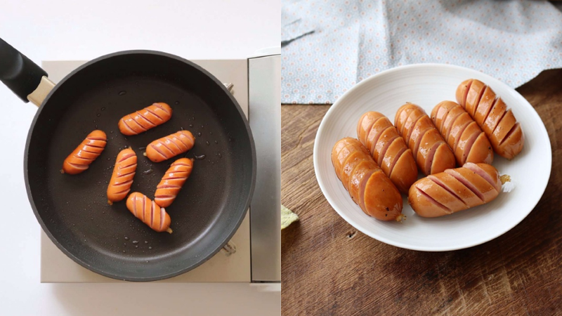 bánh mì kẹp xúc xích 1