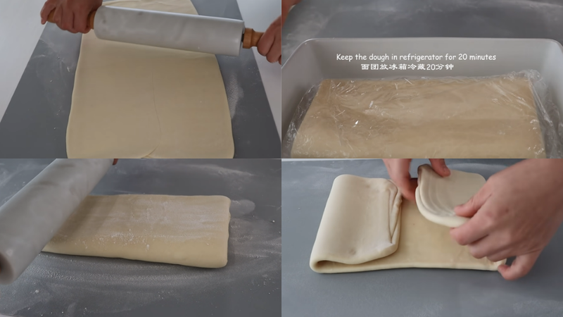 Chuẩn bị bơ cán lớp