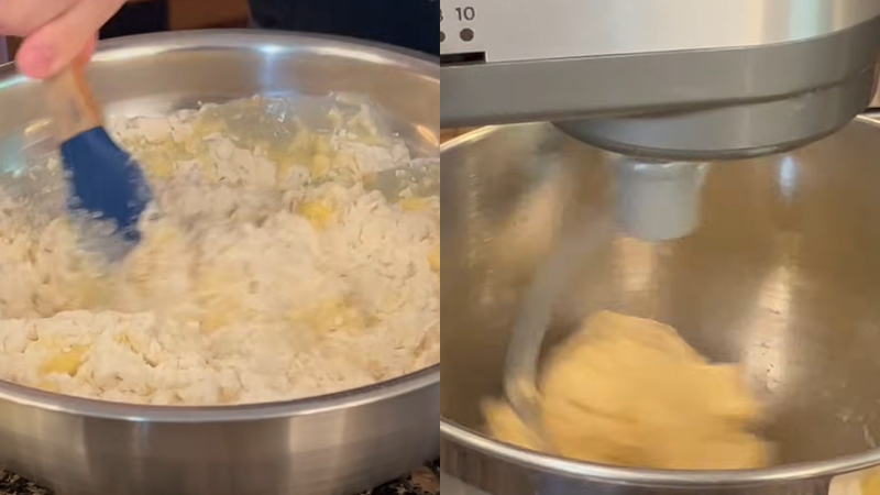 Bước 3: Nhào bột