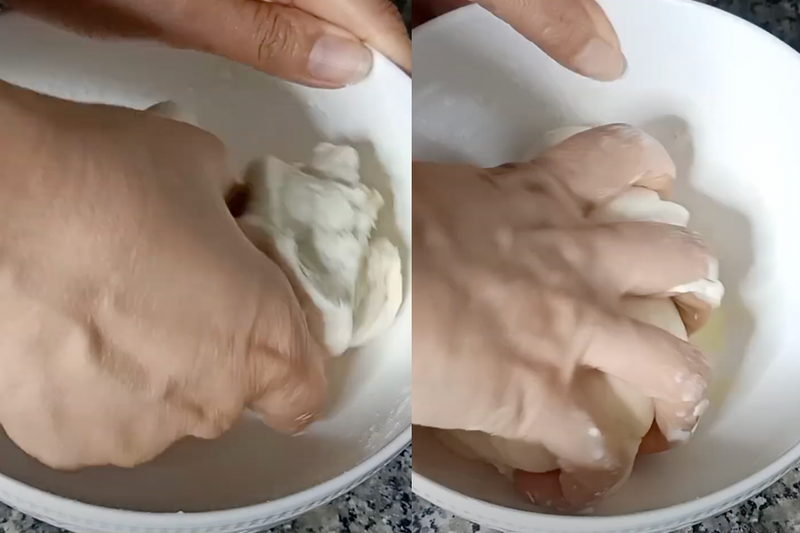 Bánh mì táo bằng nồi chiên không dầu (3)