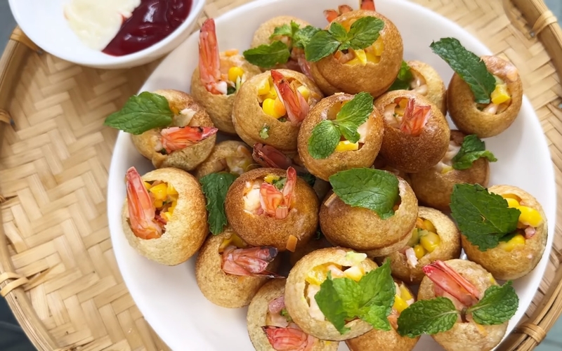 bánh pani puri hình 9