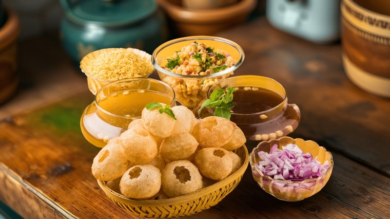 bánh pani puri hình 3