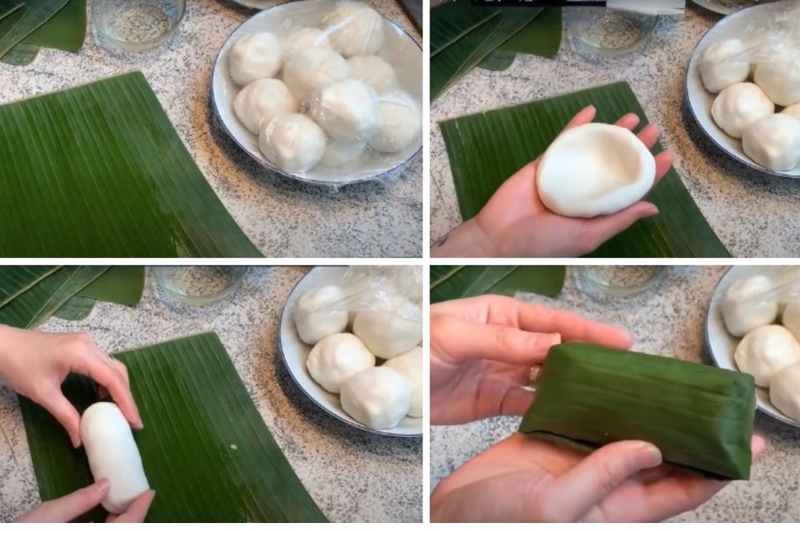 Cách làm bánh bánh rợm nhân thịt