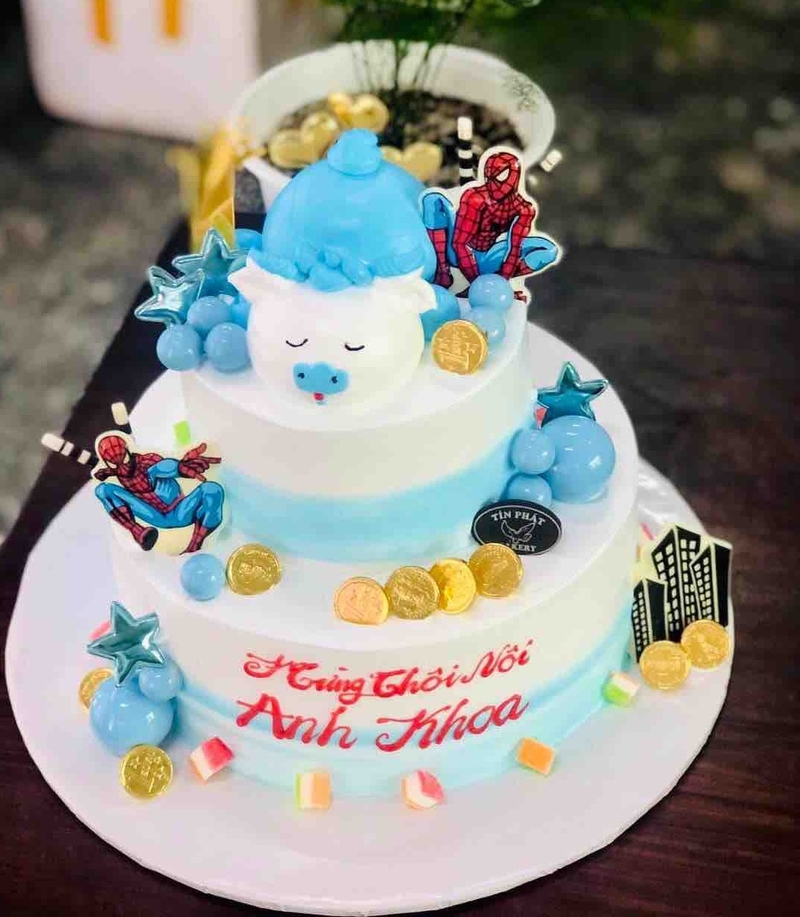 bánh sinh nhật 2 tầng sang trọng 10