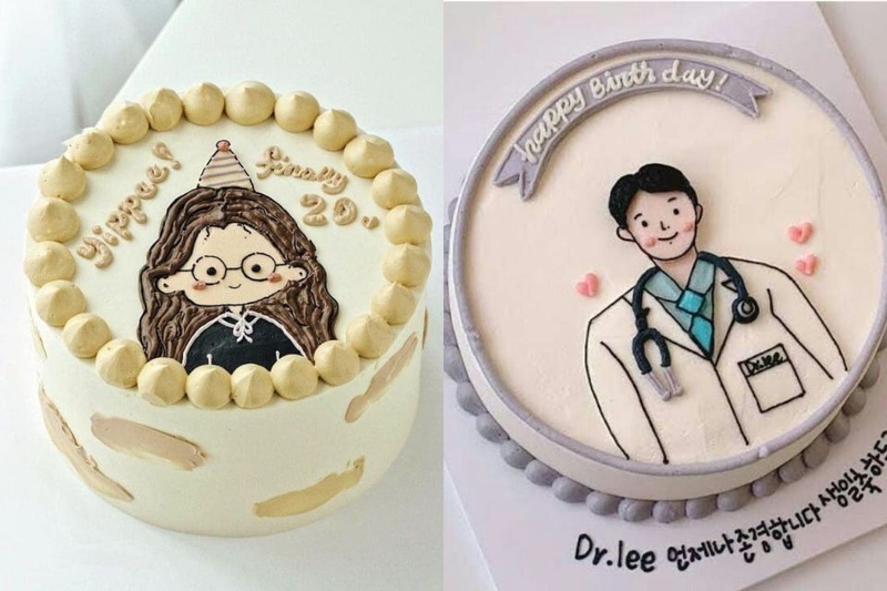 Những kiểu bánh sinh nhật in khuôn mặt bạn thân