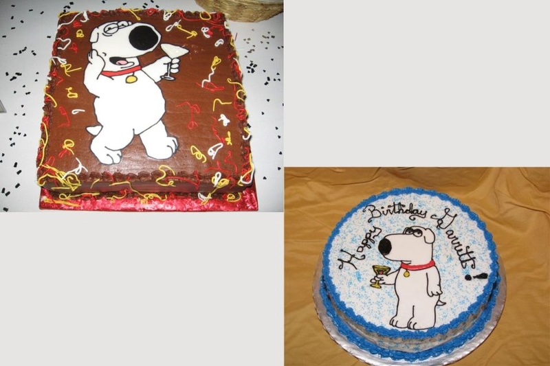 Bánh kem hình con chó Brian Griffin (Family Guy)