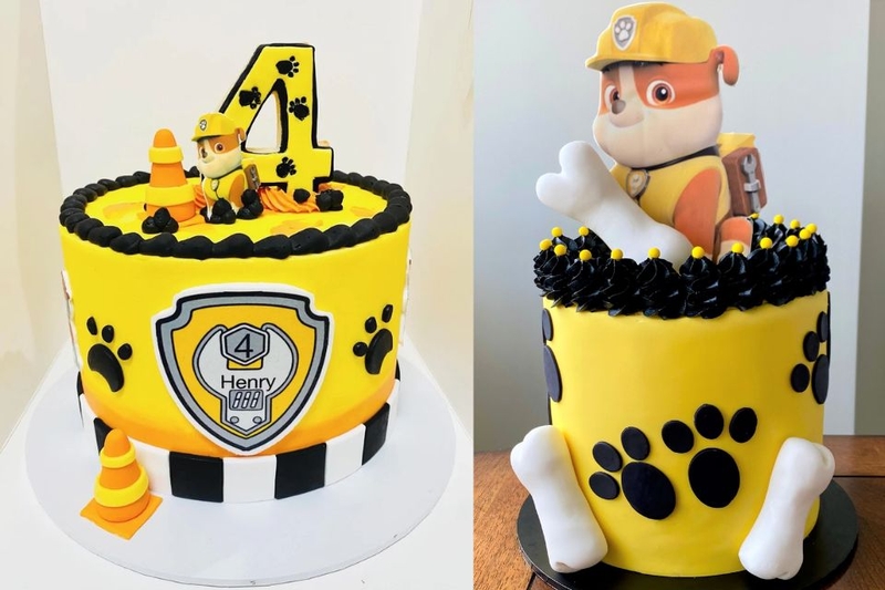 Bánh kem hình chú chó Rubble (Paw Patrol)