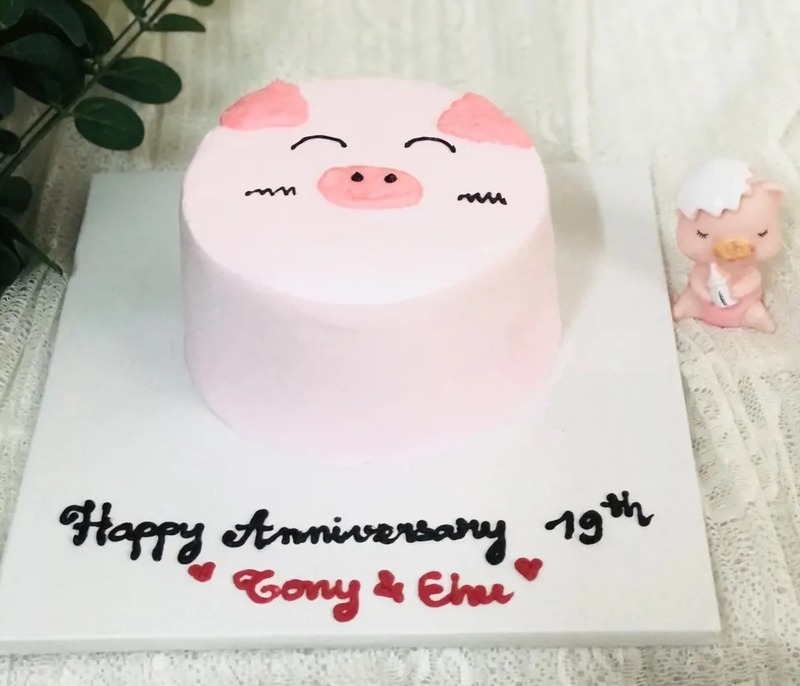 bánh sinh nhật hình con lợn 3