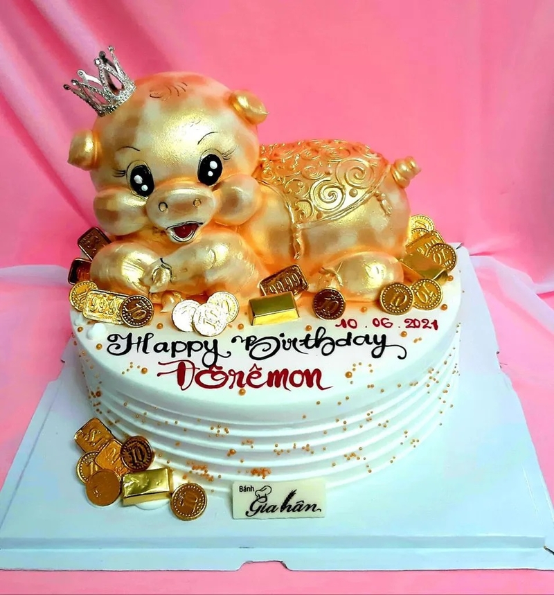 bánh sinh nhật hình con lợn 8
