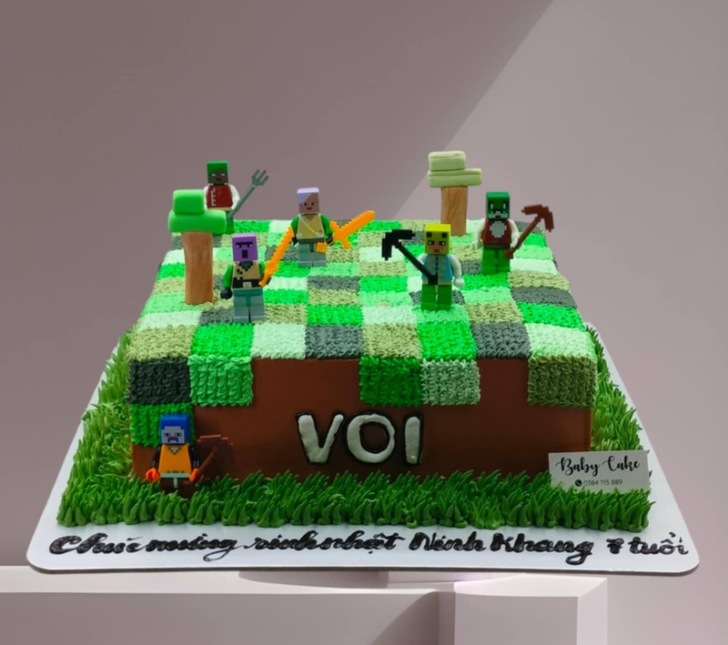 Bánh sinh nhật Minecraft 13