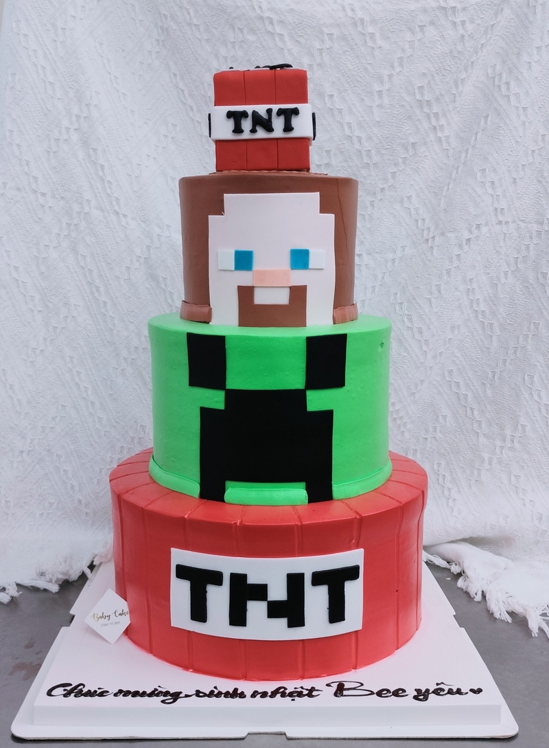 Bánh sinh nhật Minecraft 14