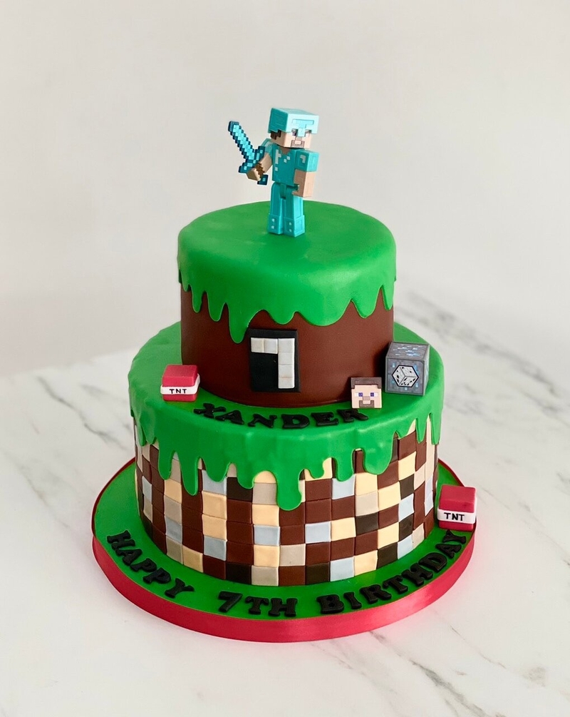 Bánh sinh nhật Minecraft 22