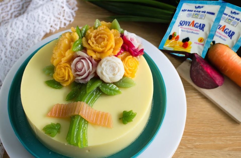 bánh sinh nhật rau câu 4D 5