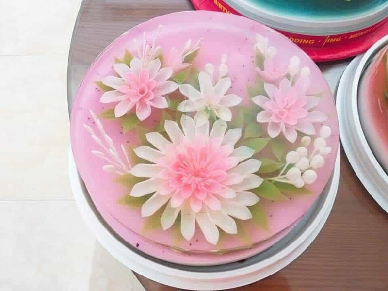 bánh sinh nhật rau câu 4D 6