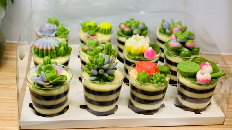 Bánh sinh nhật rau câu đơn giản 3