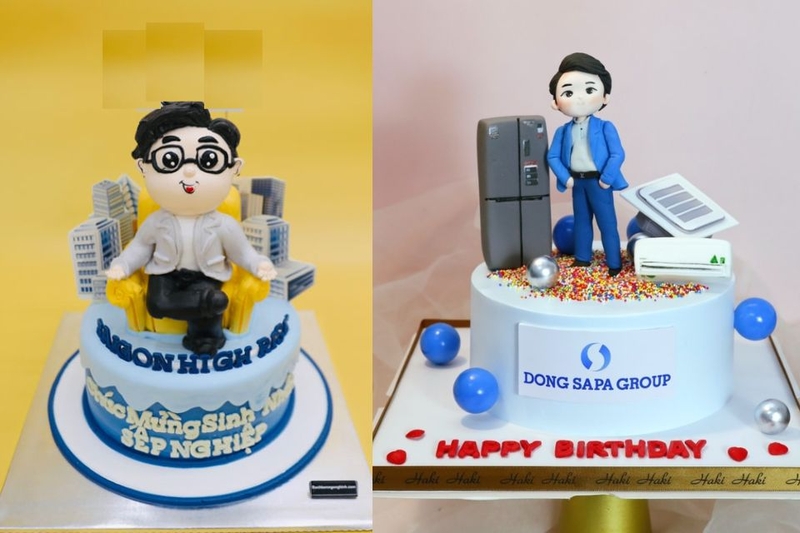 Gợi ý các mẫu bánh sinh nhật sếp nam