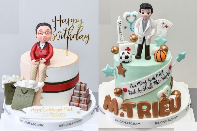 Gợi ý các mẫu bánh sinh nhật sếp nam