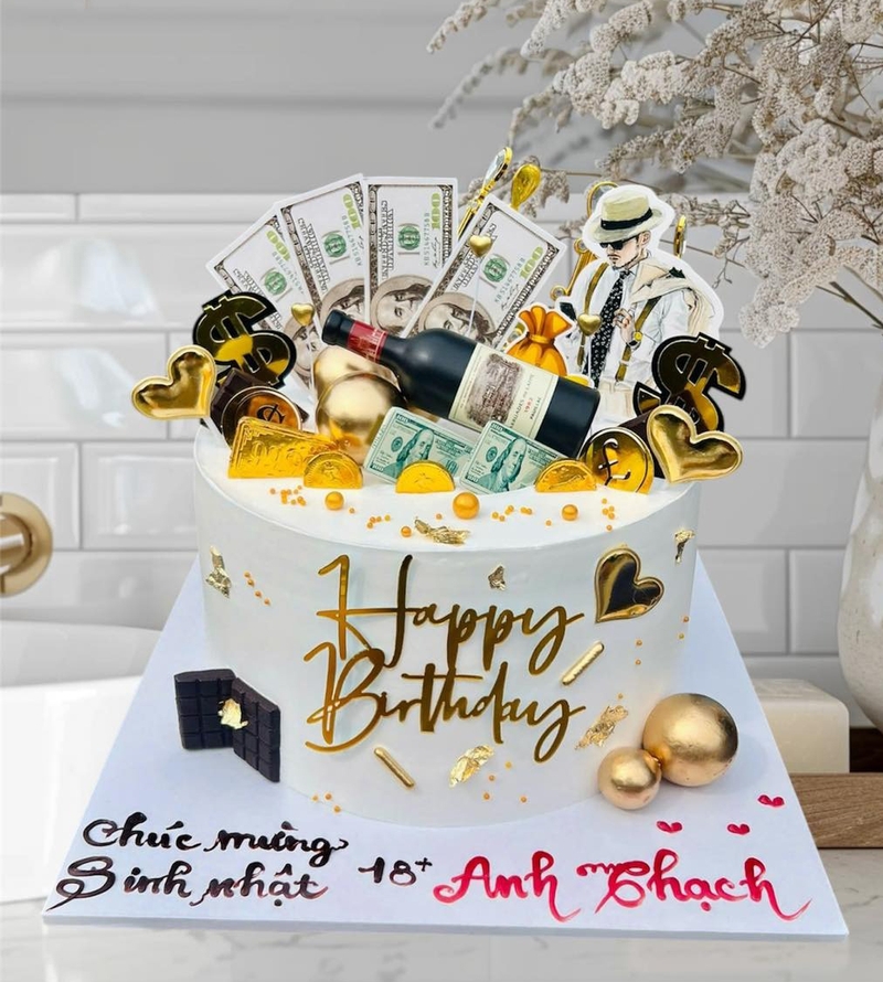 bánh sinh nhật tài xỉu hình 1