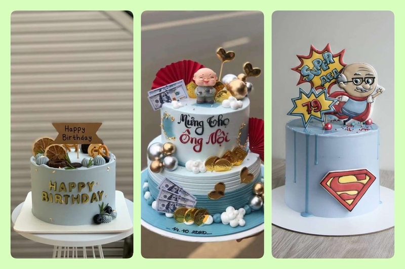 bánh sinh nhật tặng ông nội ảnh 2