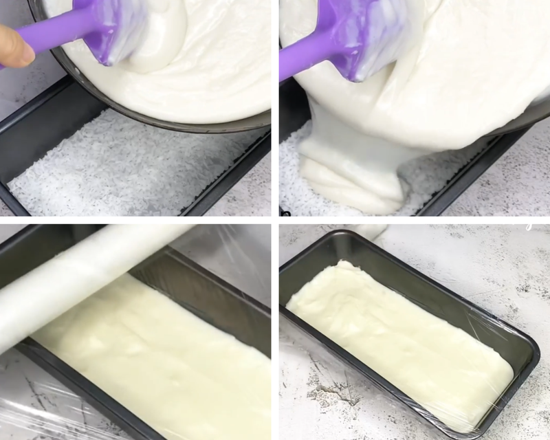 cách làm bánh sữa dừa 3