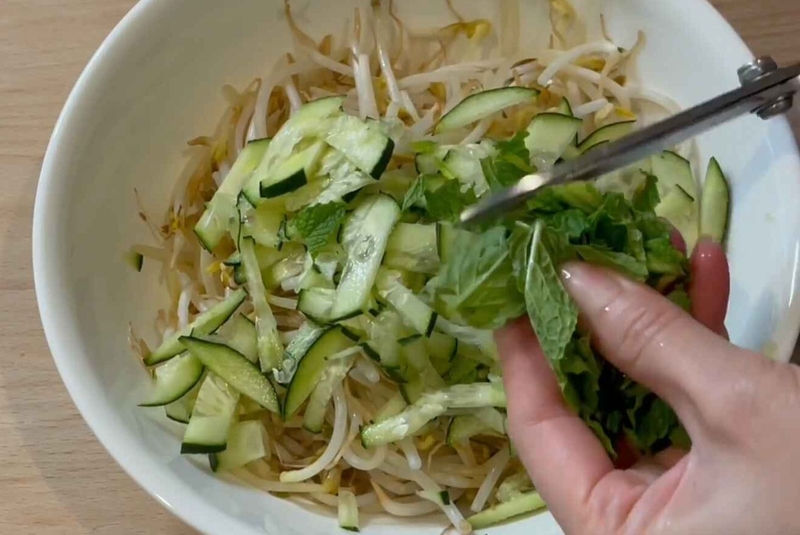bánh tằm nước cốt dừa chay hình 8