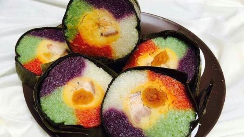 bánh tét ngũ sắc 6