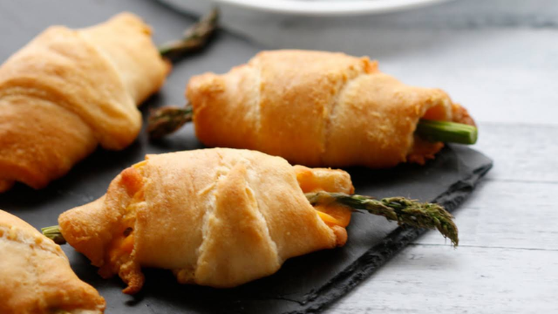 bánh tôm cuộn sừng trâu bằng nồi chiên không dầu 4