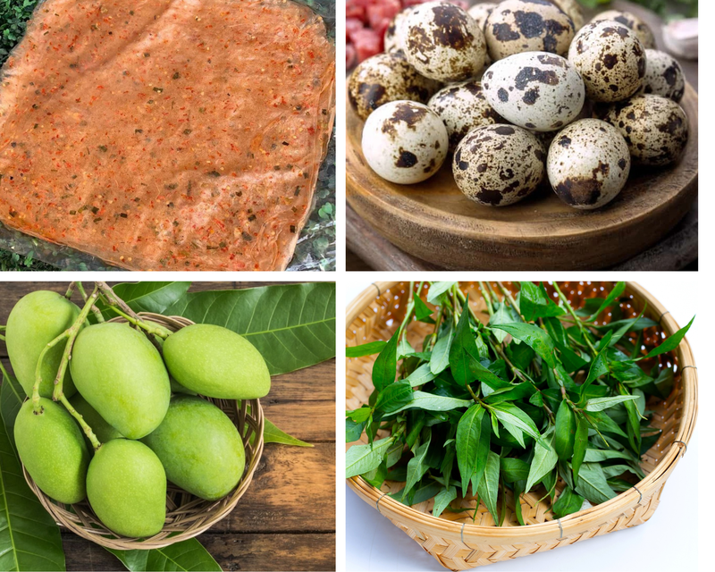Bánh tráng cuốn sốt me 1