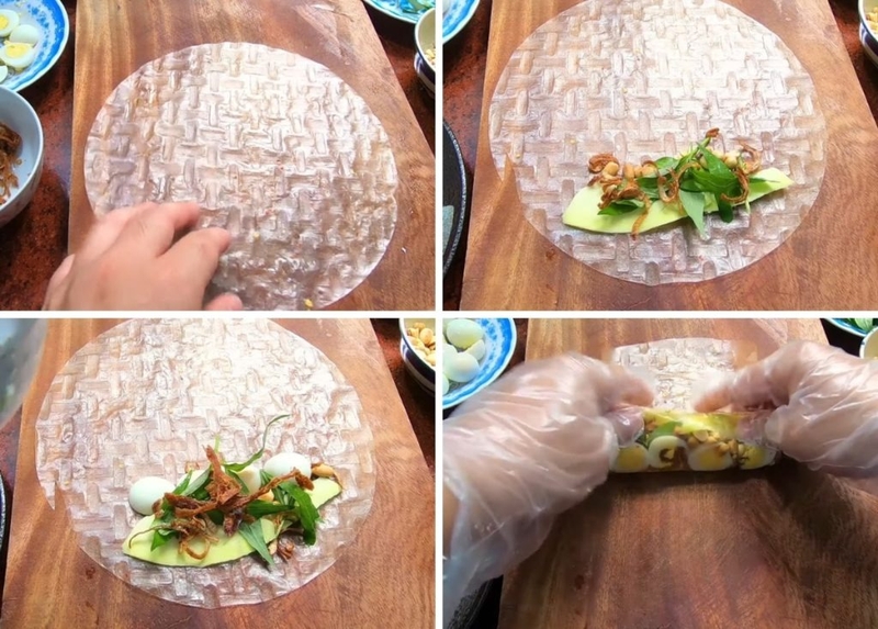 Bánh tráng cuốn sốt me 4