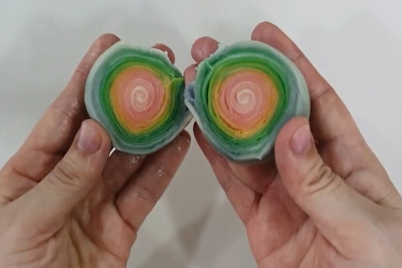 bánh trung thu cầu vồng Nhật Bản hình 15