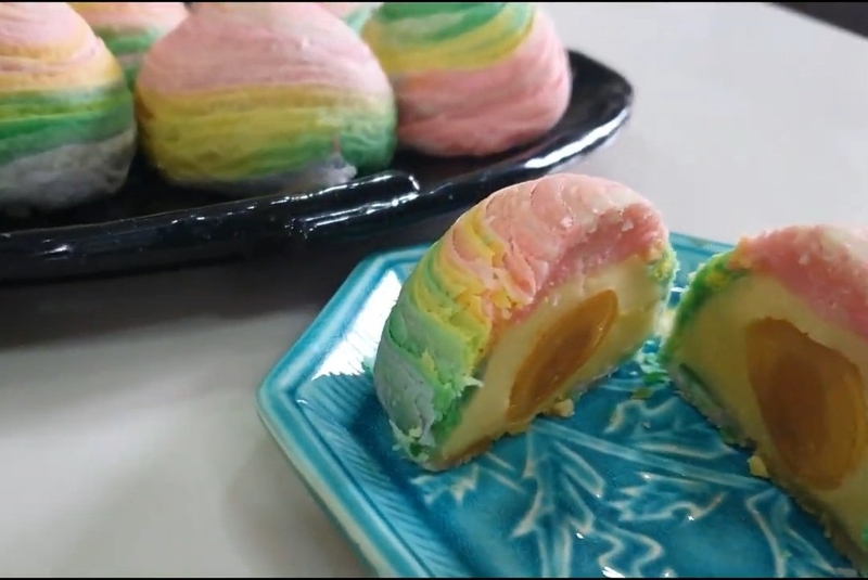 bánh trung thu cầu vồng Nhật Bản hình 19