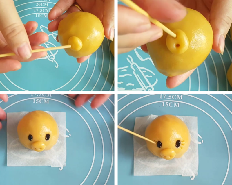 cách làm bánh Trung thu con heo 5