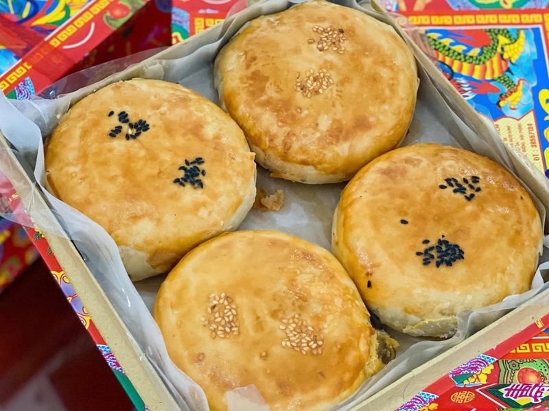 Bánh trung thu ngàn lớp nhân đậu xanh 1