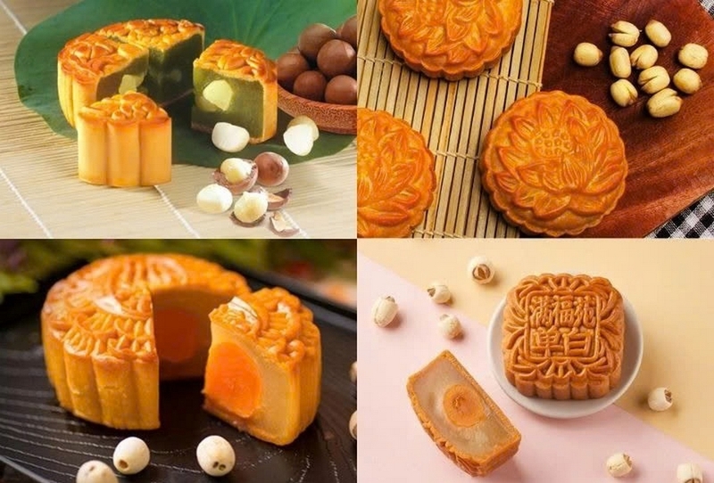 bánh trung thu nướng nhân hạt sen ảnh 2