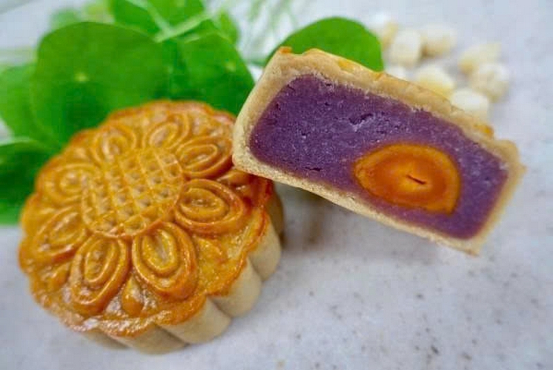 Bánh trung thu nướng nhân khoai lang tím ảnh 6