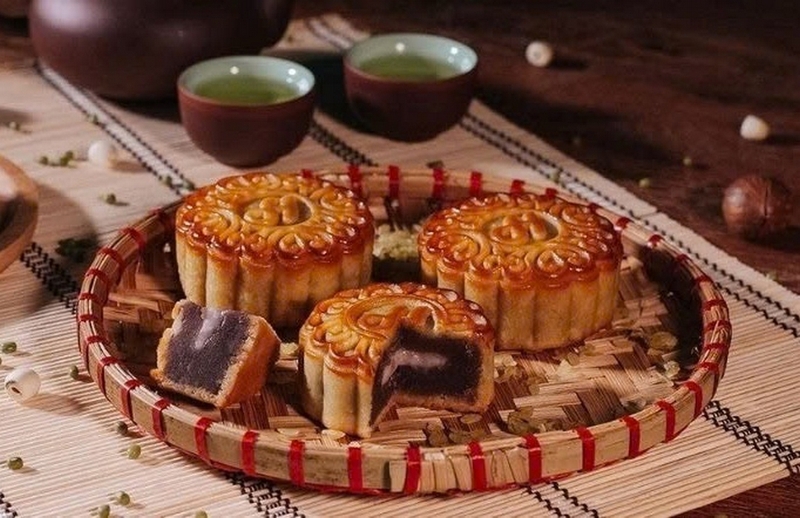 bánh trung thu nướng nhân khoai môn ảnh 6