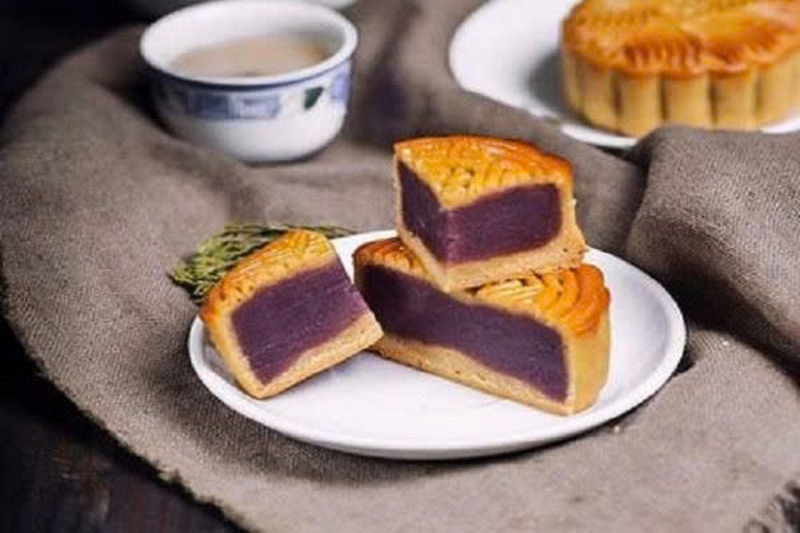 bánh trung thu nướng nhân khoai môn ảnh 3