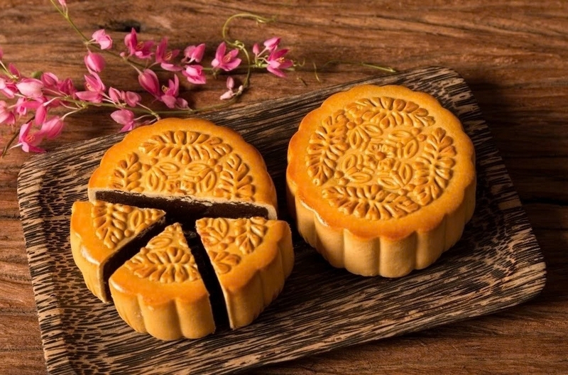 bánh trung thu nướng nhân khoai môn ảnh 1
