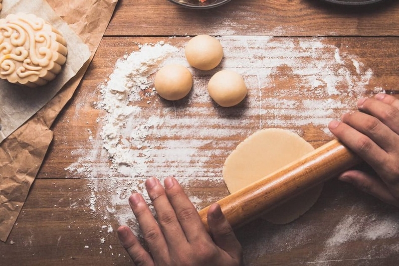 Cách làm bánh trung thu nướng nhân sữa dừa 4