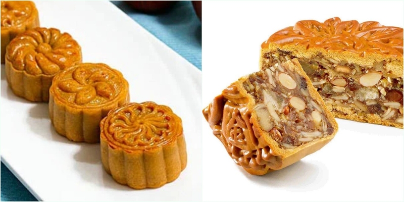 Bánh trung thu nướng nhân thập cẩm chay 6