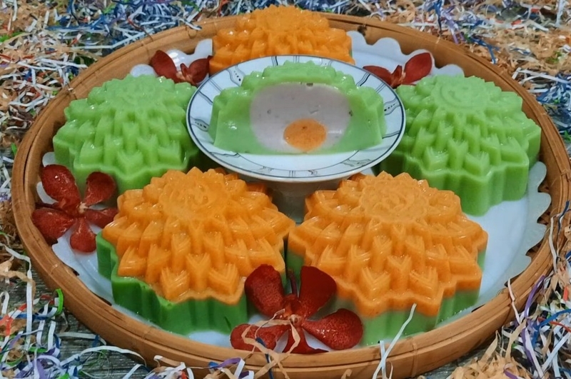 bánh trung thu rau câu nhân khoai môn hình 18