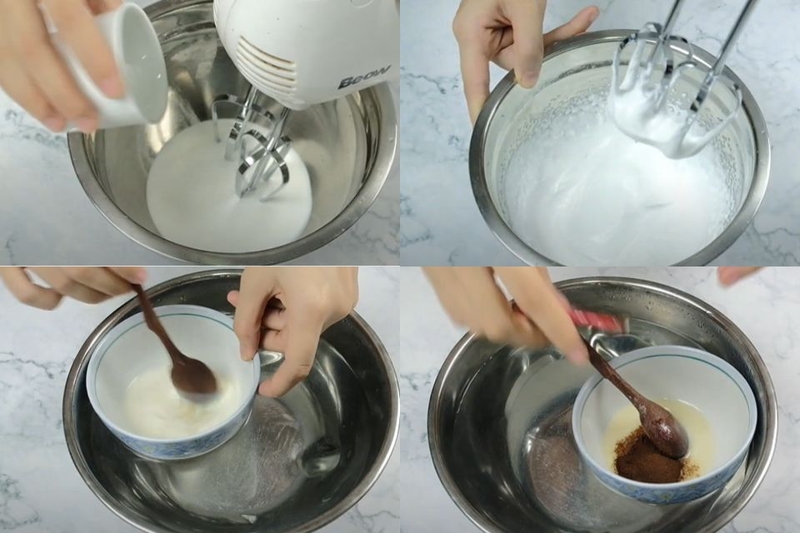 Khuấy đều đến khi bột tan hoàn toàn, mịn